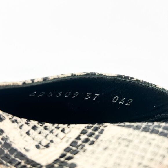 Gucci New GG Python Leather Mules Sandals Heels Size 37, 7 - Picture 10 of 13